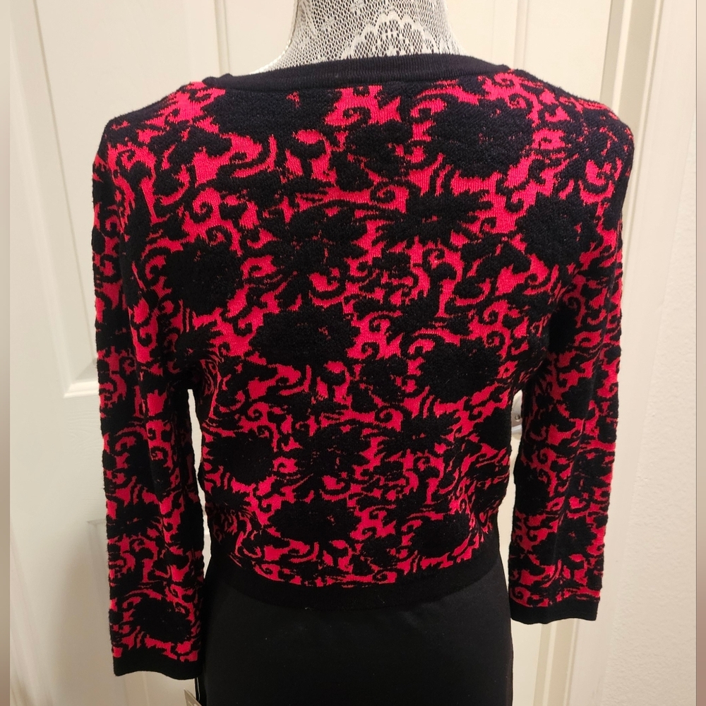 Taylor Dresses 2 Piece Sweater Set red/black size M - Picture 12 of 13